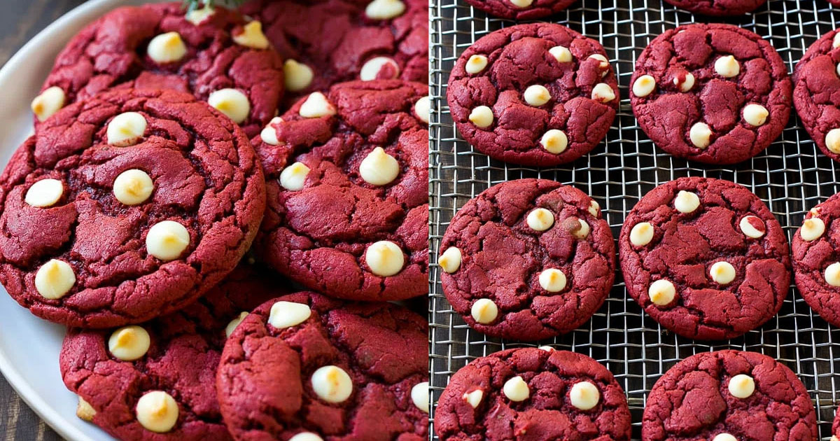 receita cookie red velvet simples