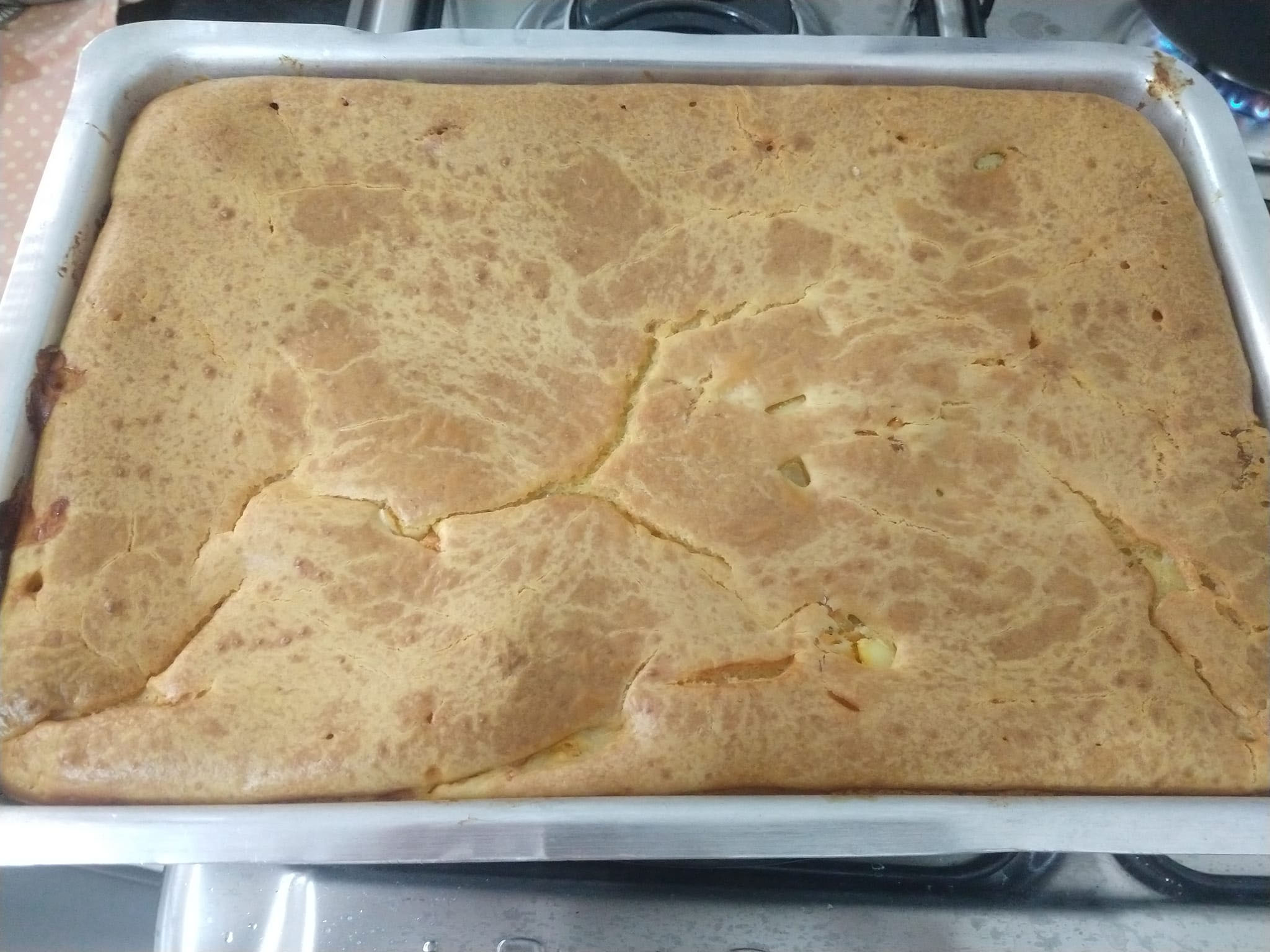 massa torta assada