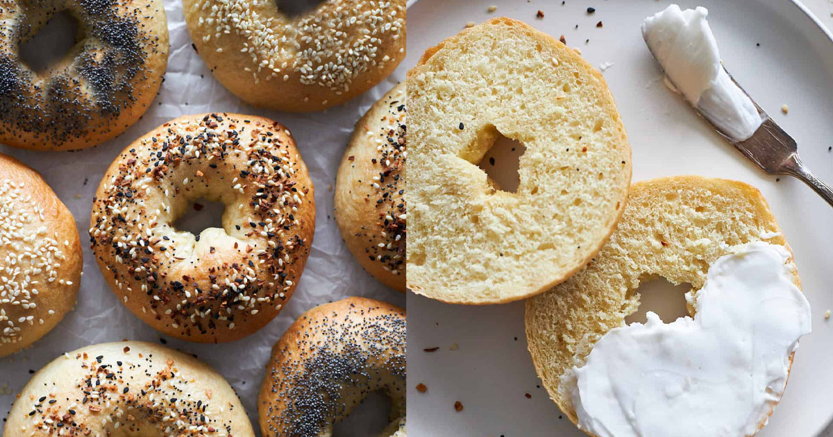 receita bagel simples