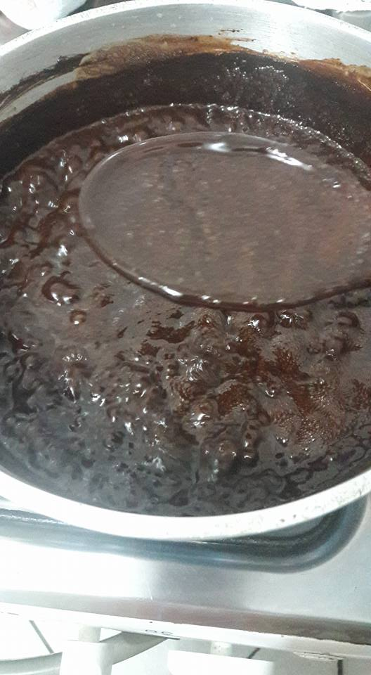 calda de chocolate