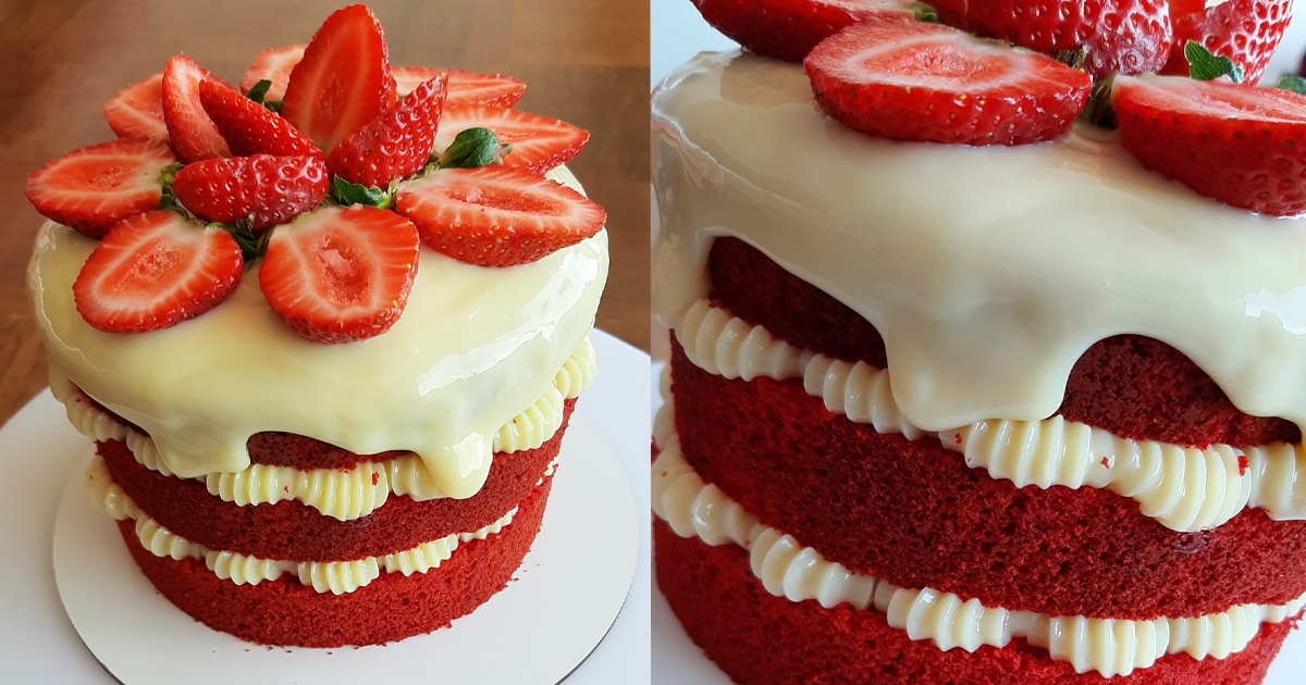 naked cake red velvet