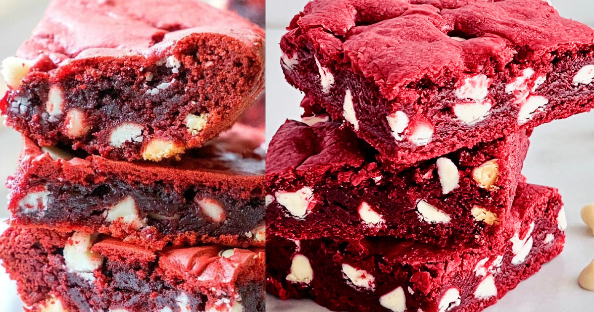 Brownie Red Velvet recheado