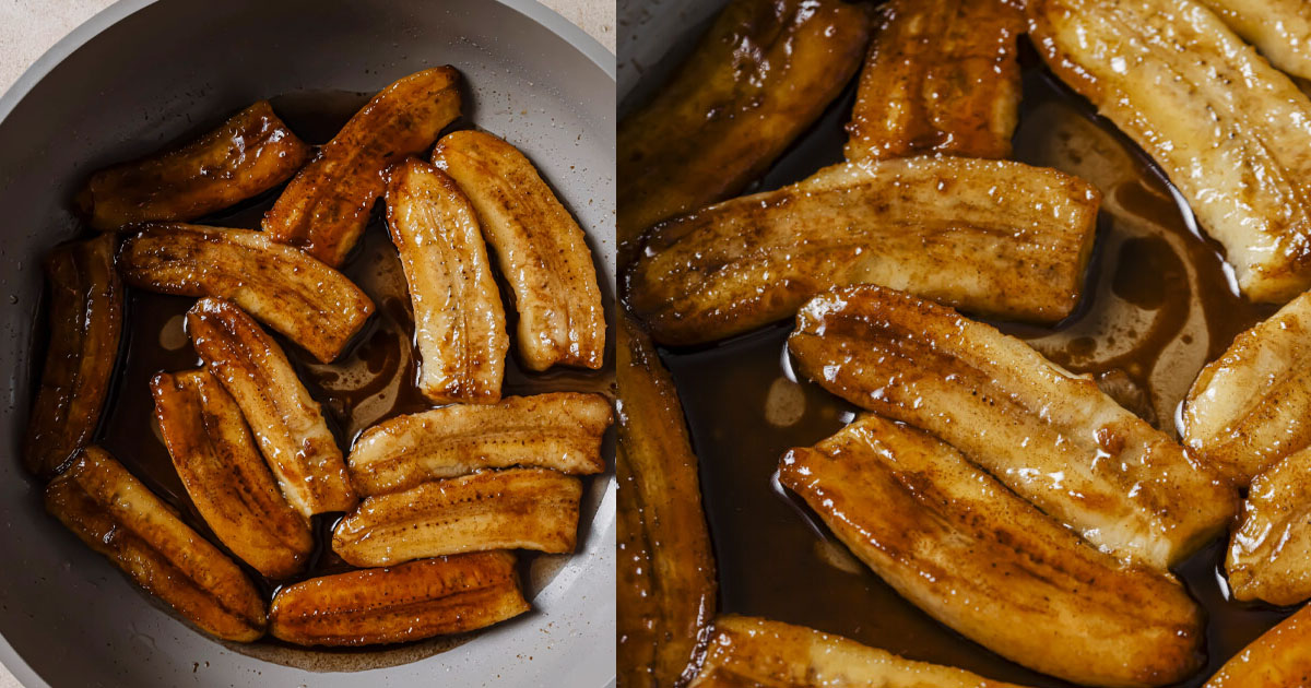 receita banana caramelizada