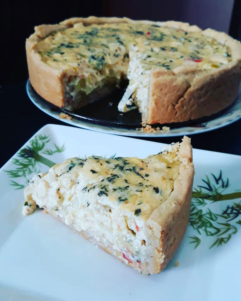 receita quiche alho poro