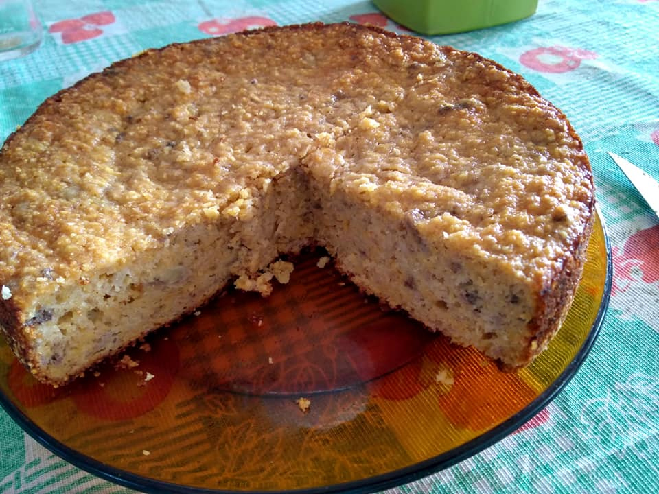 bolo de banana farinha rosca