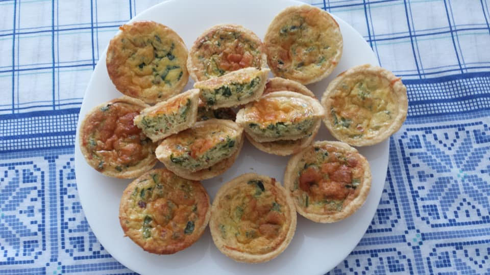 mini quiche alho poro